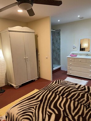 Hair dryer, towels