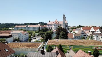 Vue sur la campagne depuis l’hébergement