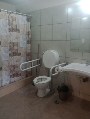 Dusche, Haartrockner, Bidet, Handtücher