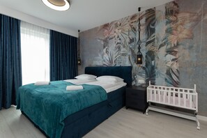 1 kamar tidur dan seprai linen