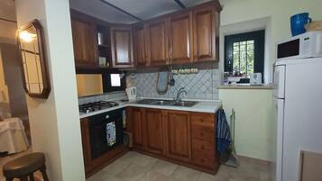 Apartemen | Dapur pribadi | Lemari es, microwave, oven, dan kompor