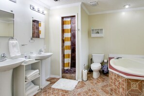 Towels, soap, toilet paper