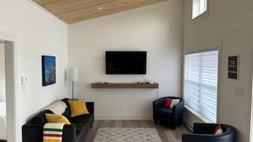 Smart-tv en een open haard