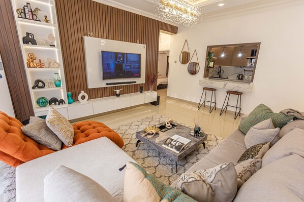 Living area - Rehoboth's Place 3 Bedroom Serviced Apartment In Lekki (Lekki)