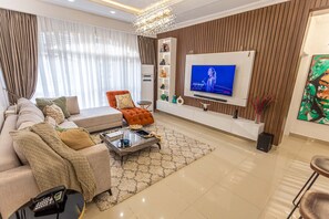 Living area - Rehoboth's Place 3 Bedroom Serviced Apartment In Lekki (Lekki)