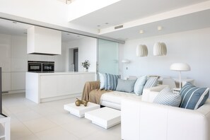 Altea Hills Villa with Sea View | Living area | Smart TV, heated floors - Altea Hills Villa (Altea)