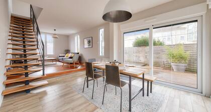 Ă 300m de la plage, maison pour 7 avec piscine