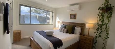 1 غرفة نوم ومكتب ومكواة/لوح كي وواي فاي