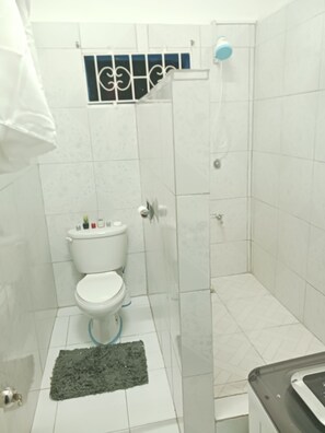 Dusche, Regendusche, kostenlose Toilettenartikel, Haartrockner