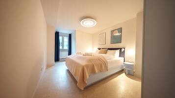 Deluxe appartement | 2 slaapkamers, luxe beddengoed, een strijkplank/strijkijzer, gratis wifi