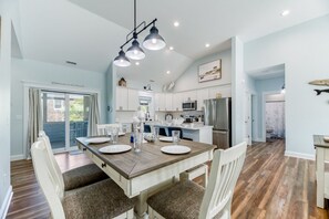 Fridge, microwave, oven, stovetop - Bright and airy recently constructed home just a short walk to the beach! (Avon)