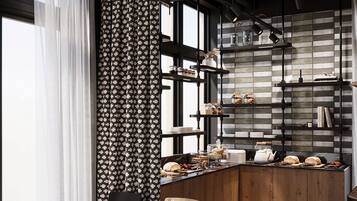 Daily buffet breakfast (CHF 18 per person)