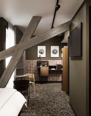 Deluxe kamer, uitzicht op bergen | Woonruimte