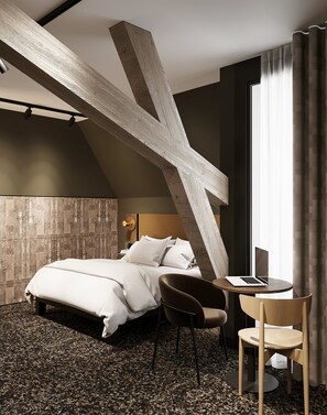 Deluxe Room, Mountain View | Desk, laptop workspace, free WiFi, bed sheets - Hota Hotel Saint-Imier (Saint-Imier)