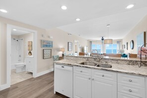 Apartment, Multiple Beds (Emerald Isle unit 406) | Bathroom | Towels, soap, toilet paper - Emerald Isle Unit 406 (Pensacola Beach)