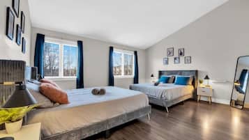 2 chambres, bureau, Wi-Fi gratuit, draps fournis