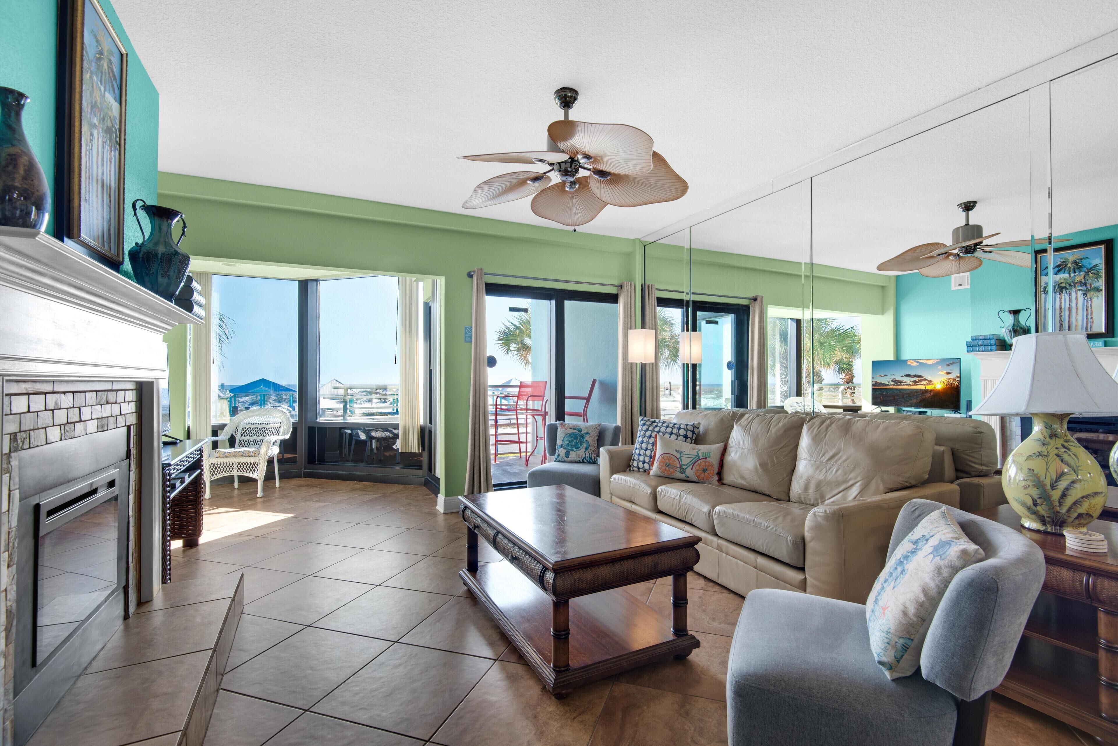 Apartment, Multiple Beds (Palm Beach Club 4-127  Parrot-dise Pa) | Living area | TV