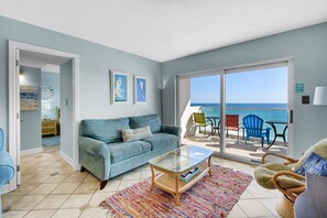Apartment, Multiple Beds (Regency Towers 702 West- Azure Pleasu) | Living area | TV - Regency Towers 702 West- Azure Pleasure (Pensacola Beach)