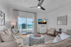Apartment, Multiple Beds (Sans Souci unit 203 - Oceans Edge) | Living area - Sans Souci Unit 203 - Oceans Edge (Pensacola Beach)