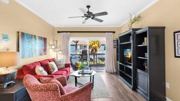 Appartement, Meerdere bedden (Villas on the Gulf unit J7) | Woonruimte