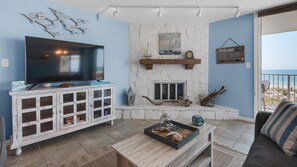 Condo, Multiple Beds (Starboard Village 225- Sandpiper Cott) | Living area - Starboard Village 225- Sandpiper Cottage (Pensacola Beach)