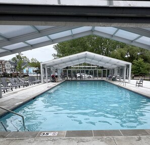 Indoor pool, a heated pool