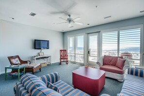 Condo, Multiple Beds (White Sands 449) | Living area - White Sands 449 (Pensacola Beach)