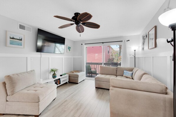 Apartment, Multiple Beds (Villas on the Gulf unit C5) | Living area - Villas on the Gulf Unit C5 (Pensacola Beach)