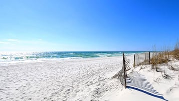 Apartment, Multiple Beds (Villas on the Gulf unit C5) | Beach | On the beach