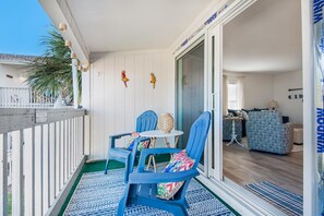 Appartement, 1 kingsize bed met slaapbank (Villas on the Gulf unit G8) | Terras