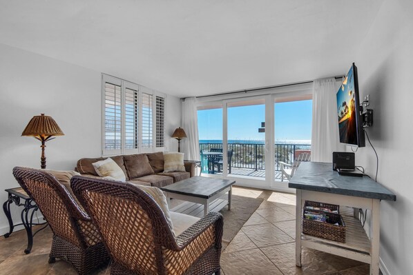 Appartement, 1 grand lit (Gulf Winds 101) | Coin séjour