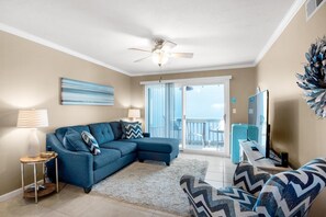 Apartment, Multiple Beds (Villas on the Gulf unit A8) | Living area - Villas on the Gulf Unit A8 (Pensacola Beach)