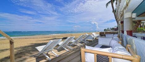 Accommodatie ligt op het strand