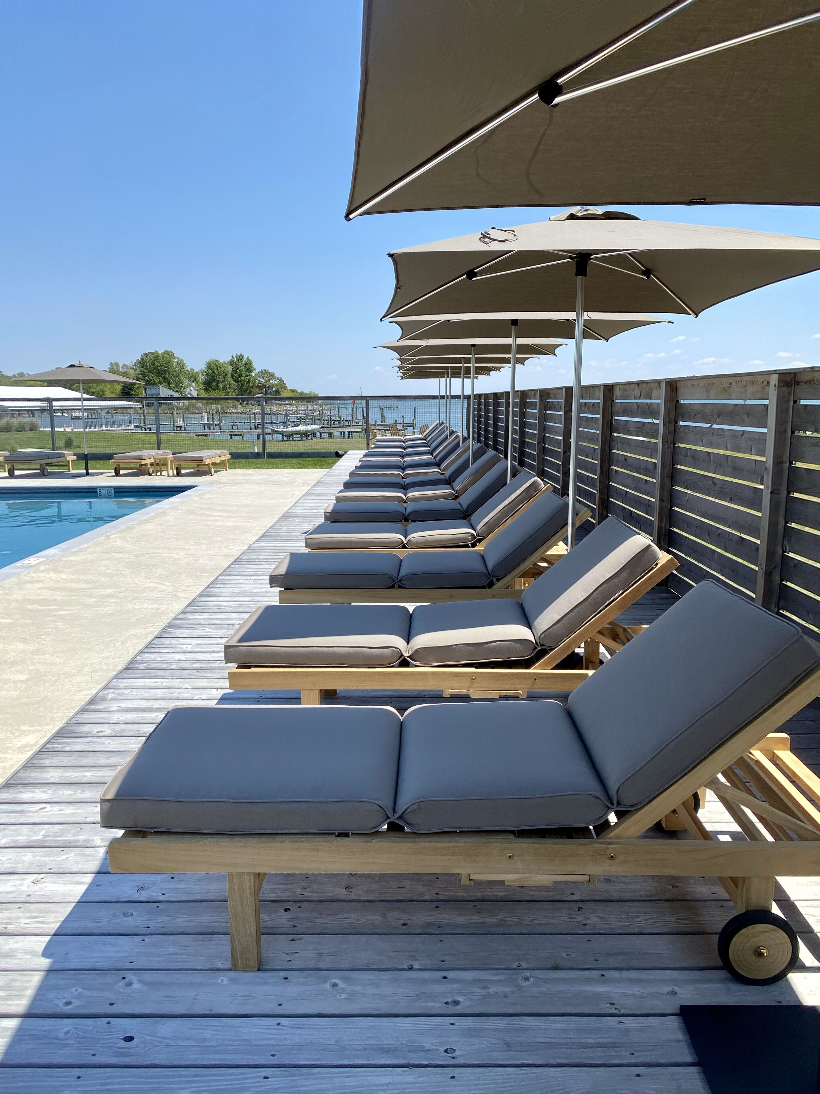 Seasonal outdoor pool