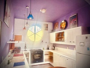 Apartamento, 1 quarto, sacada, vista para a cidade | Cozinha privada