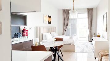 Iron/ironing board, free WiFi, bed sheets