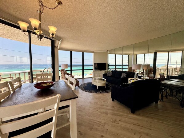 Smart TV, DVD player, books