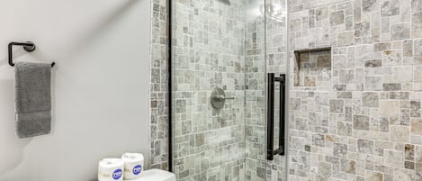 Hair dryer, towels