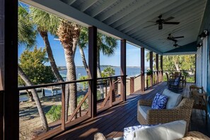 Terrace/patio - River Bluff Retreat-Private Dock and Included Cart (Daufuskie Island)