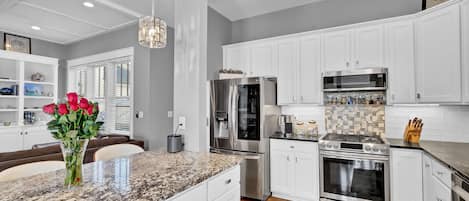 Microwave, oven, stovetop, dishwasher