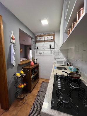 Private kitchen - Studios Aconchegantes com Bela Vista Para o mar e Próximo de Tudo (Gramado)
