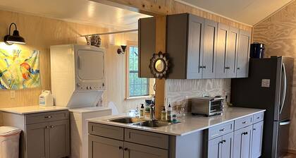 Jackrabbit Cabin is a quiet Hill Country retreat with vistas and dark skies.