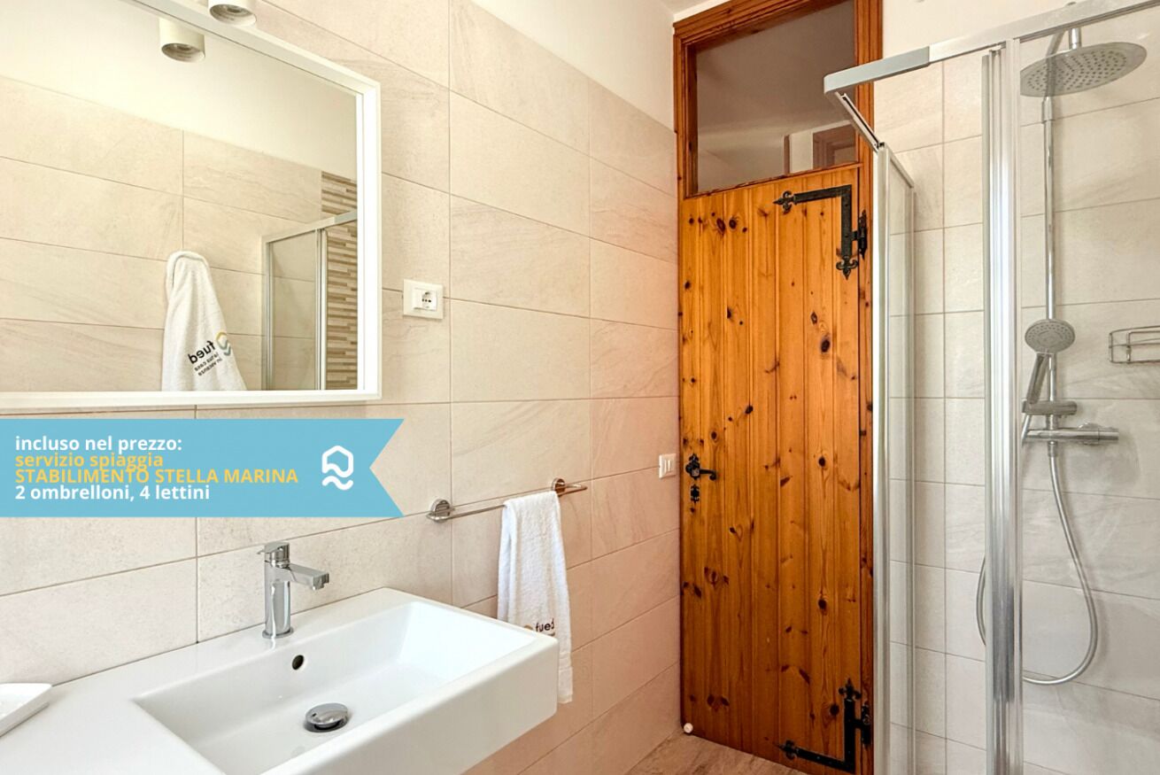 Dusche, Bidet, Handtücher