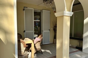 Outdoor dining - P018 - Porto Recanati, wonderful three-room apartment on the sea (Porto Reacanati)