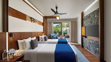 1 غرفة نوم وأغطية فراش متميزة وألحفة محشوة بالريش وميني بار