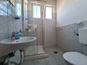 Shower, hair dryer