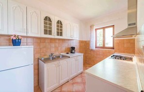 Fridge, oven, stovetop