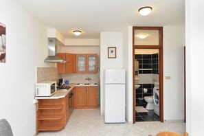 Fridge, microwave, oven, stovetop - Holiday apartment with garden and barbecue (Valbandon)