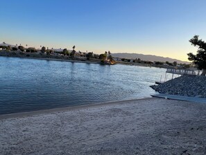 Beach - The Deep Water 
Access to Semi private beach and launch (Mohave Valley)