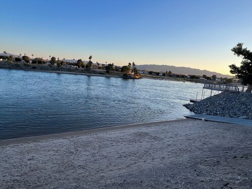 The Deep Water 
Access to Semi private beach and launch